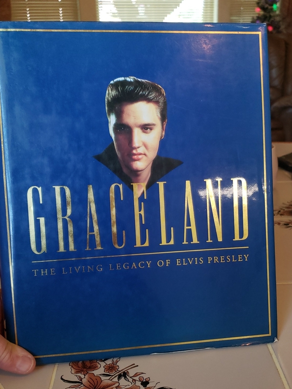 Elvis Presley 10x12 Hardcover Bright Blue Coffee Table Book Graceland